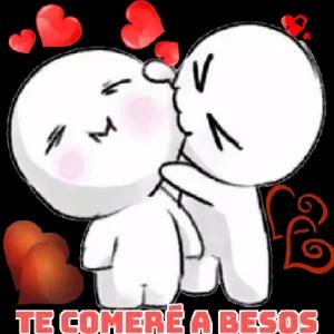 TE COMERÉ A BESOS - getsticker.com