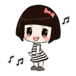 The picture shows a cute panda in a green skirt, dancing happily.