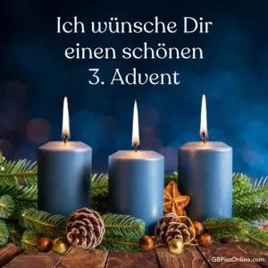 Ich wünsche Dir einen schönen 3. Advent - getsticker.com