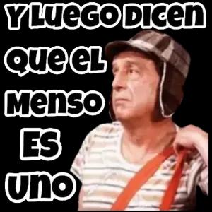 Y LUEGO DICEN que el MENSO ES uno - getsticker.com