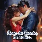 Besa tu frente, tu nariz.