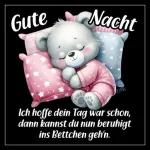Bis morgen und gute Nacht.
