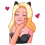                              ladycat sexy 18+TOP STICKERS