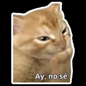 Ay, no sé - getsticker.com