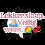 Lekker slaap. Veilig wees.