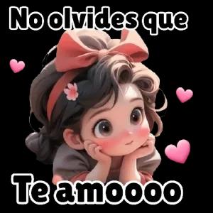 No olvides que te amooo - getsticker.com