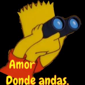 Amor Donde andas  - getsticker.com