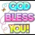 God bless you