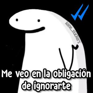 kane stickers Me veo en la obligación de ignorarte - getsticker.com