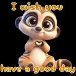 Cute raccoon sticker