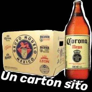 Corona Extre GRUPO MOD PACIFICO BALLENON PACIFICO LIGHT BALLENÓN 10/1 Corona Mega LA CERVEZA MAS FINA Montejo MEXICO LEON. CONT. NET. 1,2L ESTRELLA Un cartón sito - getsticker.com