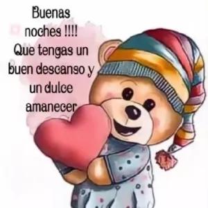 Buenas noches!!! Que tengas un buen descanso y un dulce amanecer - getsticker.com