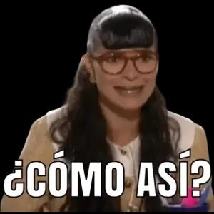 ¿Cómo así? - getsticker.com