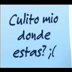culito mio donde estas? :(