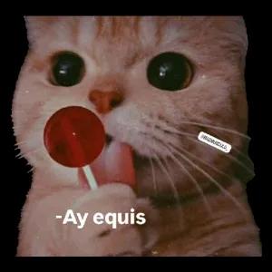 -Ay equis @MASMUSCULO_. - getsticker.com