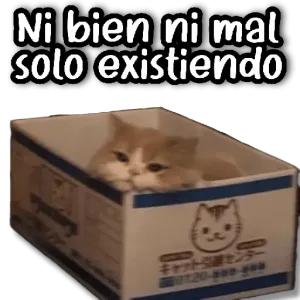 Ni bien ni mal solo existiendo - getsticker.com