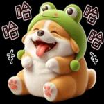 柯基蛙好可愛！