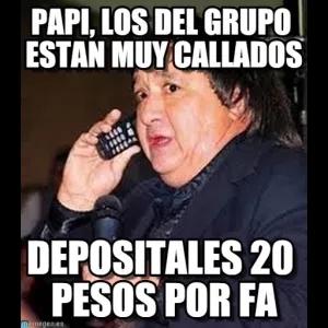 Papi, los del grupo estan muy callados depositales 20 pesos por fa - getsticker.com