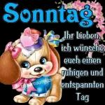 Sonntag Einhontraumglitzer Ihr Lieben, ich wünsche euch einen ruhigen und entspannten Tag