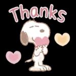 Fluffy Snoopy's Caring Stickers