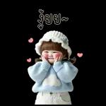 ตุ้ยนุ้ยผมเปียน่ารัก1บิ๊กสติกเกอร์
