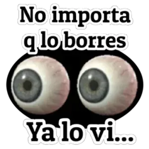 No importa qlo borres Ya lo vi... - getsticker.com