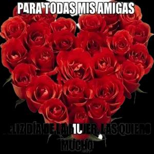 PARA TODAS MIS AMIGAS ELIZ DÍA DE LA MUJER, LAS QUIERO MUCHO - getsticker.com