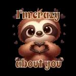 Cute raccoon sticker