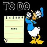 Donald Duck fill in the stickers as you like