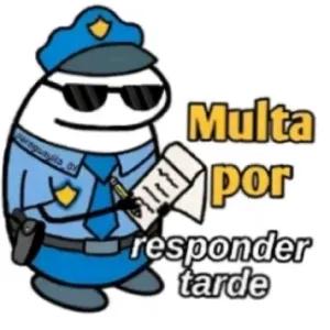 Multa por responder tarde - getsticker.com