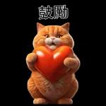 可愛的橘色肥貓!