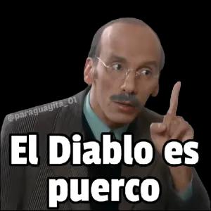 @paraguayita_01 El Diablo es puerco - getsticker.com