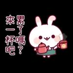 兔兔雞 有禮貌全螢幕貼圖