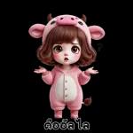 สาวน้อยน่ารัก - ชุดวัว 2