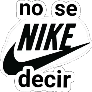 no se NIKE decir - getsticker.com