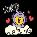 LINE FRIENDS 加油打氣冬季貼圖