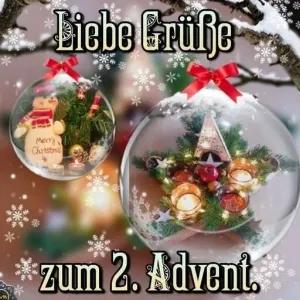 Liebe Grüße zum 2. Advent. - getsticker.com