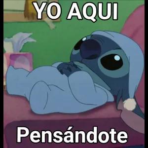 YO AQUI Pensándote - getsticker.com