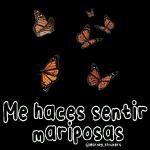 Me haces sentir mariposas @Harley_stickerS