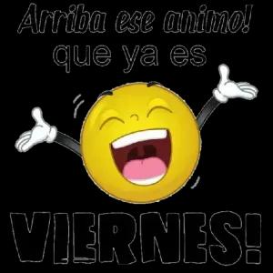 Arriba ese animo! que ya es VIERNES! - getsticker.com