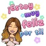 ¡Estoy muy feliz por ti!