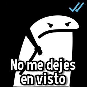 No me dejes en visto - getsticker.com