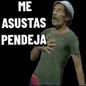 ME ASUSTAS PENDEJA  - getsticker.com