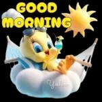 Cute little yellow duck sticker