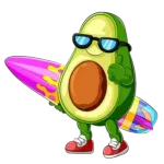 Cute avocado