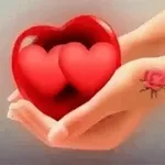 The boy is covering the girl's mouth.