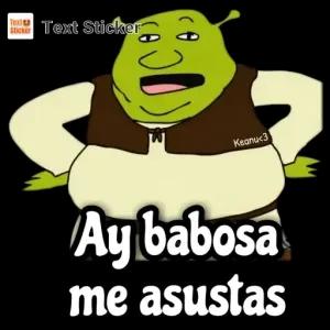 Ay babosa me asustas - getsticker.com