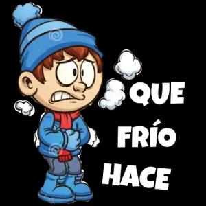 QUE FRÍO HACE - getsticker.com