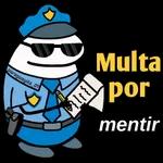 Multa por mentir