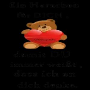 Ein Herzchen für DICH, Leheassprüche damit DU immer weißt, dass ich an dich denke. - getsticker.com
